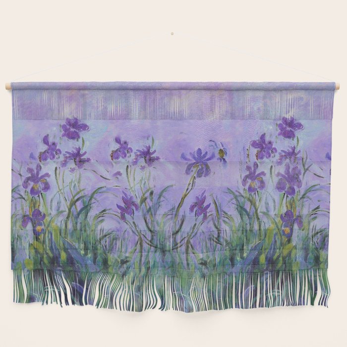 Claude Monet Lilac Irises Wall Hanging Gallery Image 1