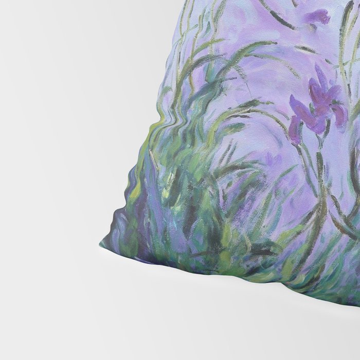 Claude Monet Lilac Irises Pillow Sham Gallery Image 4