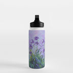 Claude Monet Lilac Irises Water Bottle Gallery Image 3