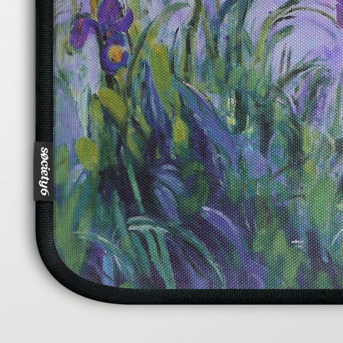 Claude Monet Lilac Irises Laptop Sleeve Gallery Image 3