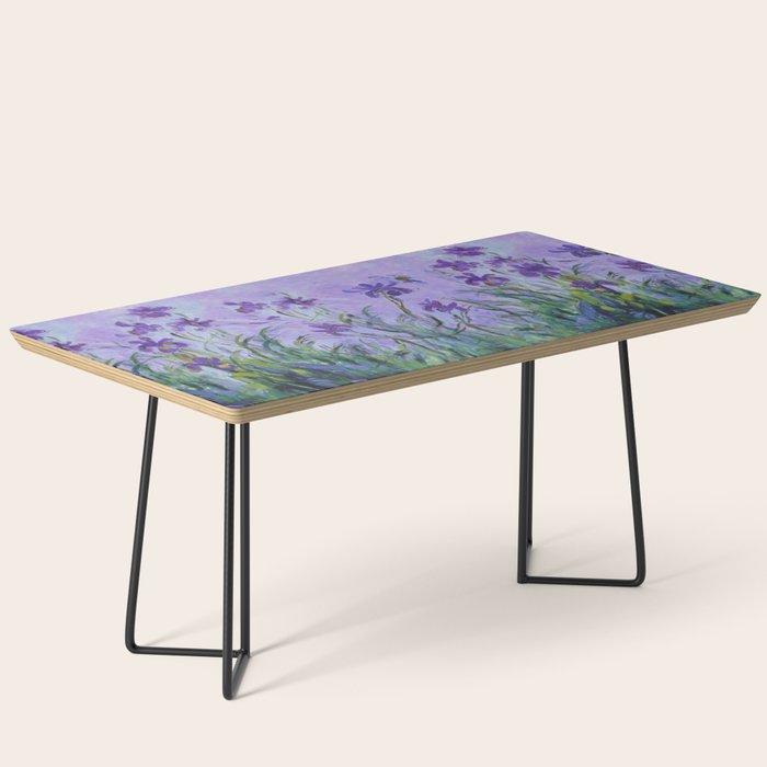 Claude Monet Lilac Irises Coffee Table Gallery Image 1