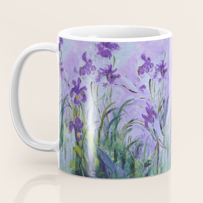 Claude Monet Lilac Irises Coffee Mug Gallery Image 3