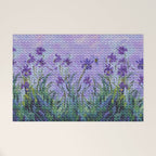 Claude Monet Lilac Irises Welcome Mat Gallery Image 1