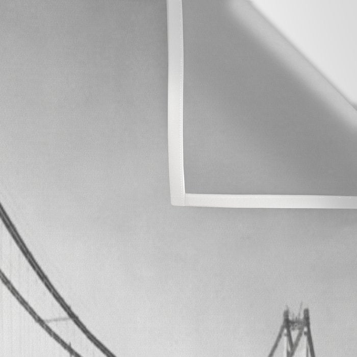 Construction of the Golden Gate Bridge, 1935, San Francisco Bay black and white photograph Wall Tapestry Gallery Image 3