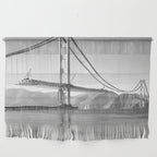 Construction of the Golden Gate Bridge, 1935, San Francisco Bay black and white photograph Wall Hanging Gallery Image 1