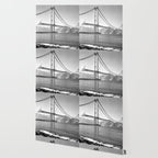Construction of the Golden Gate Bridge, 1935, San Francisco Bay black and white photograph Wallpaper Gallery Image 2