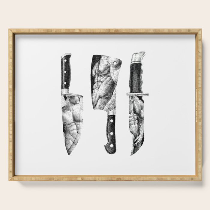 Knife Set - SpookyDOODs Serving Tray Gallery Image 1