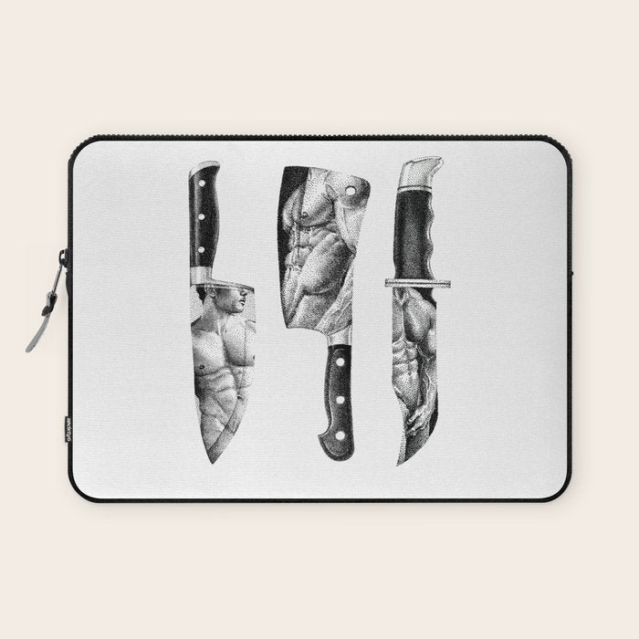 Knife Set - SpookyDOODs Laptop Sleeve Gallery Image 1
