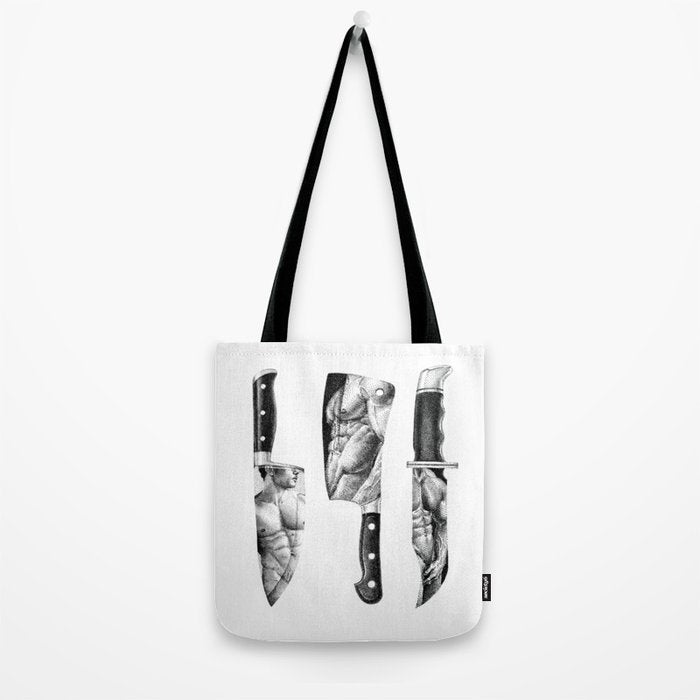 Knife Set - SpookyDOODs Tote Bag Gallery Image 2