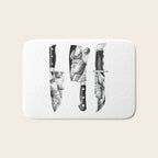 Knife Set - SpookyDOODs Bath Mat Gallery Image 1
