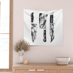 Knife Set - SpookyDOODs Wall Tapestry Gallery Image 2