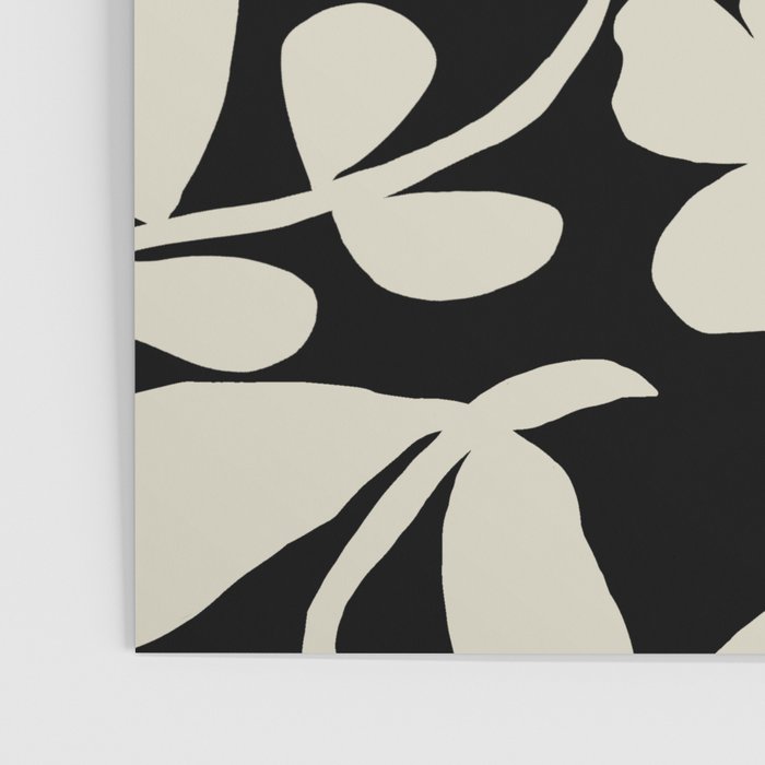 Black and white floral Poster Gallery Image 3