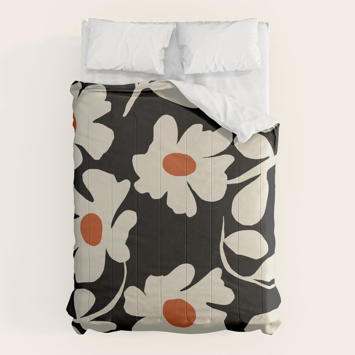 Black and white floral Comforter Gallery Image 6