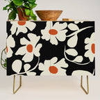 Black and white floral Credenza Gallery Image 1