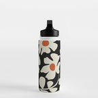 Black and white floral Water Bottle Gallery Image 3