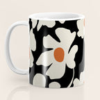 Black and white floral Coffee Mug Gallery Image 3