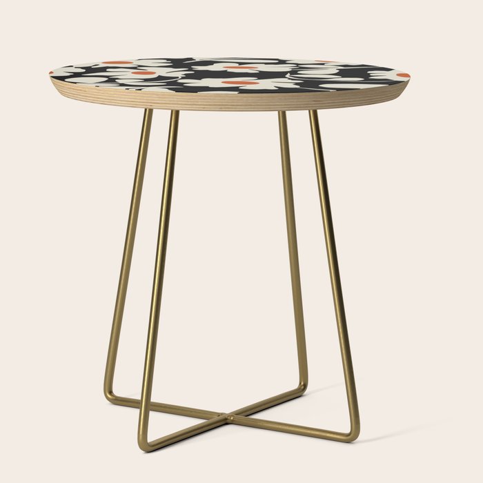 Black and white floral Side Table Gallery Image 1