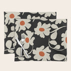 Black and white floral Placemat Gallery Image 1