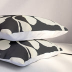 Black and white floral Pillow Sham Gallery Image 3
