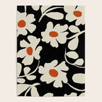 Black and white floral Poster Gallery Image 4