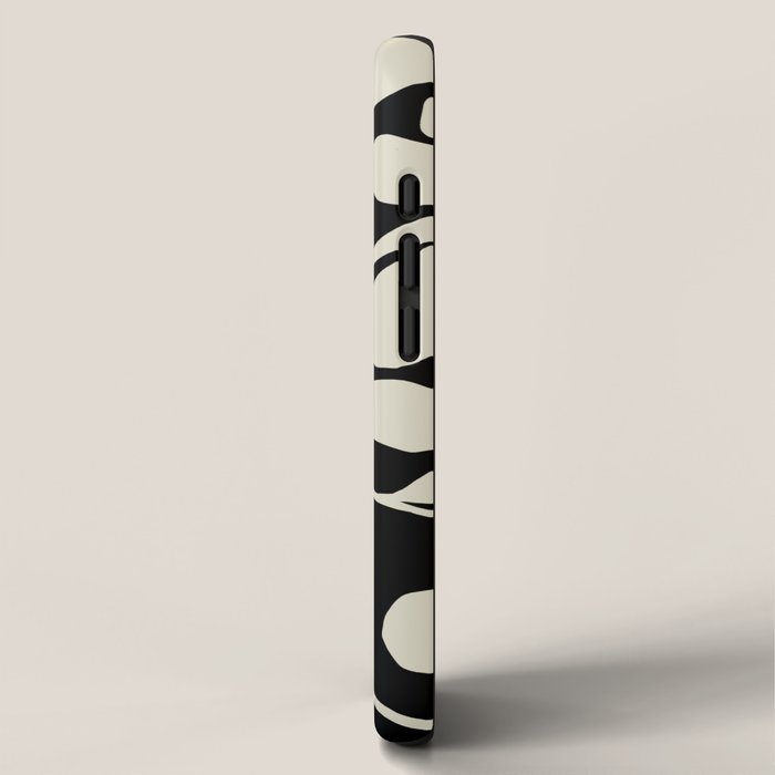 Black and white floral iPhone Case Gallery Image 2