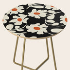 Black and white floral Side Table Gallery Image 2