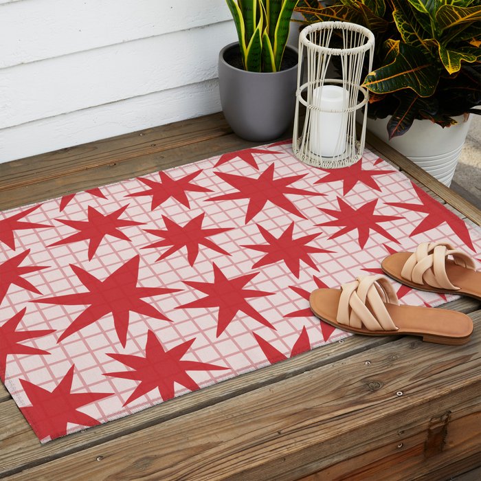 Playful Stars #2 Outdoor Rug Gallery Image 2