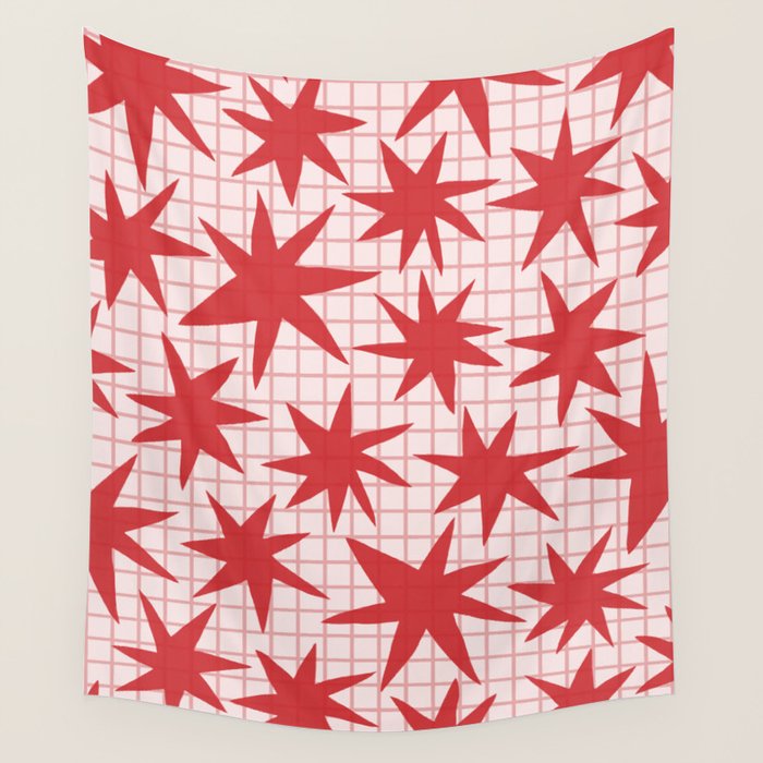 Playful Stars #2 Wall Tapestry Gallery Image 4