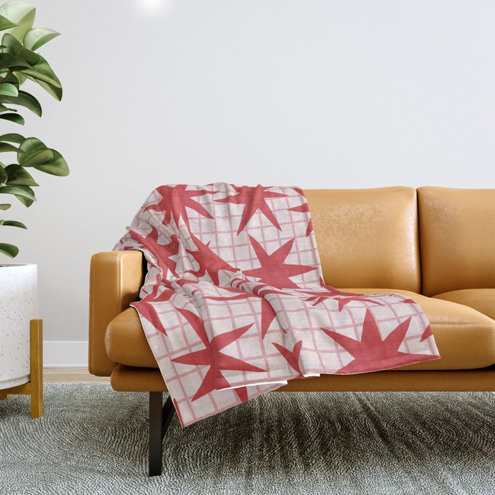 Playful Stars #2 Throw Blanket Gallery Image 1