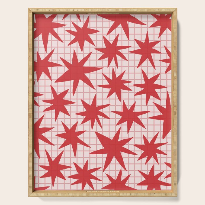 Playful Stars #2 Serving Tray Gallery Image 1