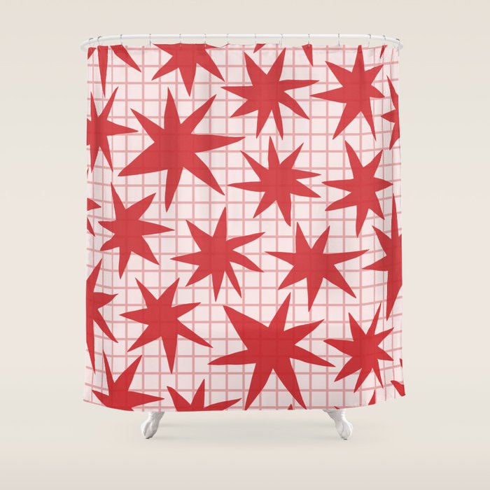 Playful Stars #2 Shower Curtain Gallery Image 1