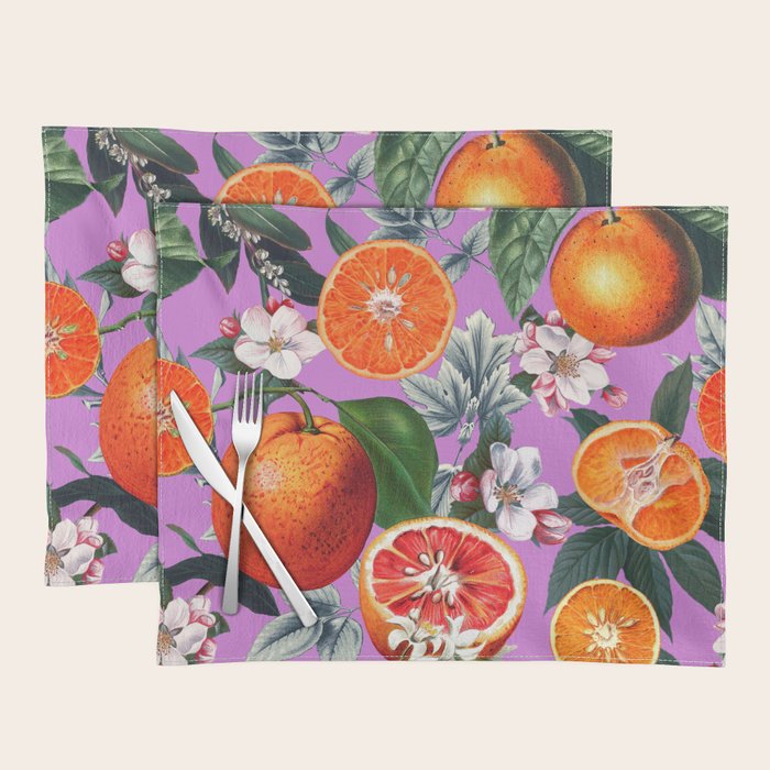 Vintage Fruit Pattern X Placemat Gallery Image 1