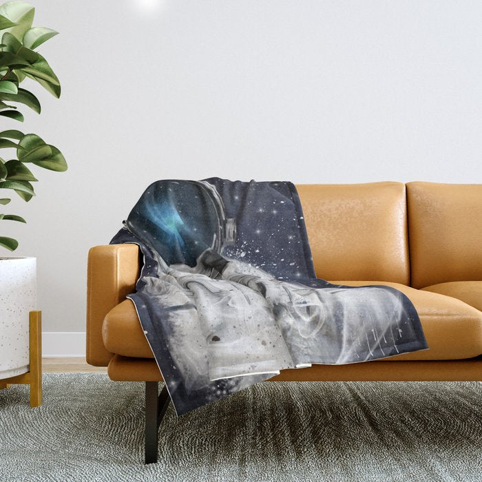 space adventurer Throw Blanket Gallery Image 1
