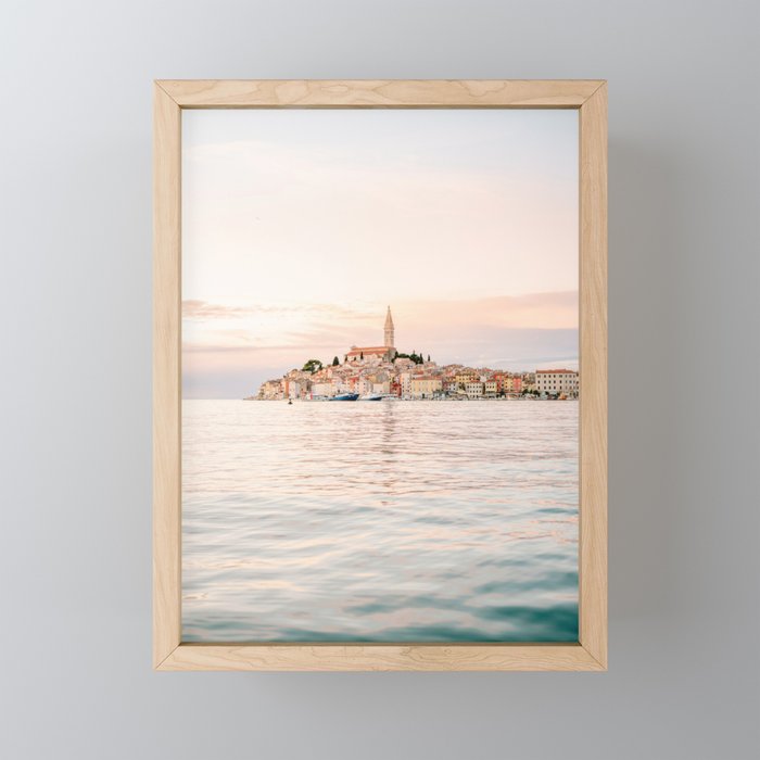 The Rovinj Sunset | Croatia travel photography | Seascape South of Europe Mini Art Print Gallery Image 1