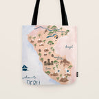 Peru Map Tote Bag Gallery Image 1
