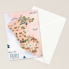 Peru Map Stationery Card Gallery Image 2