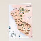 Peru Map Stationery Card Gallery Image 2