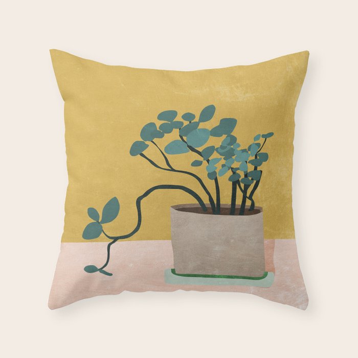 Plant Pot Throw Pillow Gallery Image 6