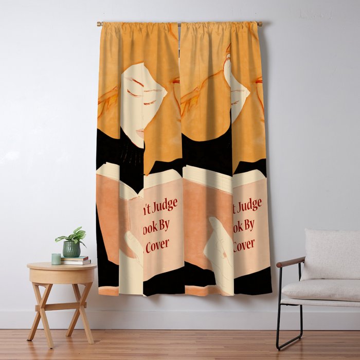 Donât Judge a Book By Its Cover 2 Window Curtain Gallery Image 5