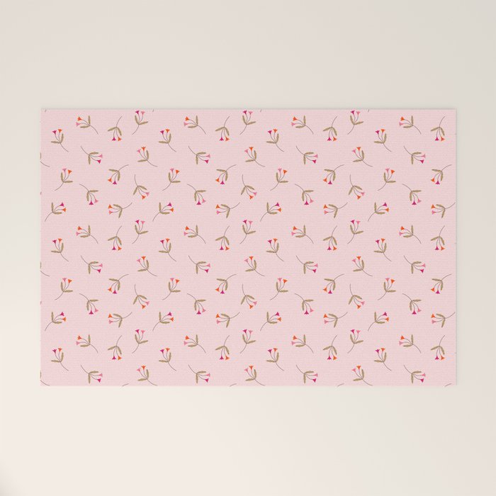 Pressed Posies - Floral Art Welcome Mat Gallery Image 1