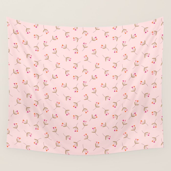 Pressed Posies - Floral Art Wall Tapestry Gallery Image 4
