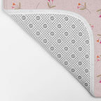 Pressed Posies - Floral Art Bath Mat Gallery Image 2
