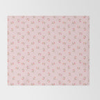 Pressed Posies - Floral Art Throw Blanket Gallery Image 2