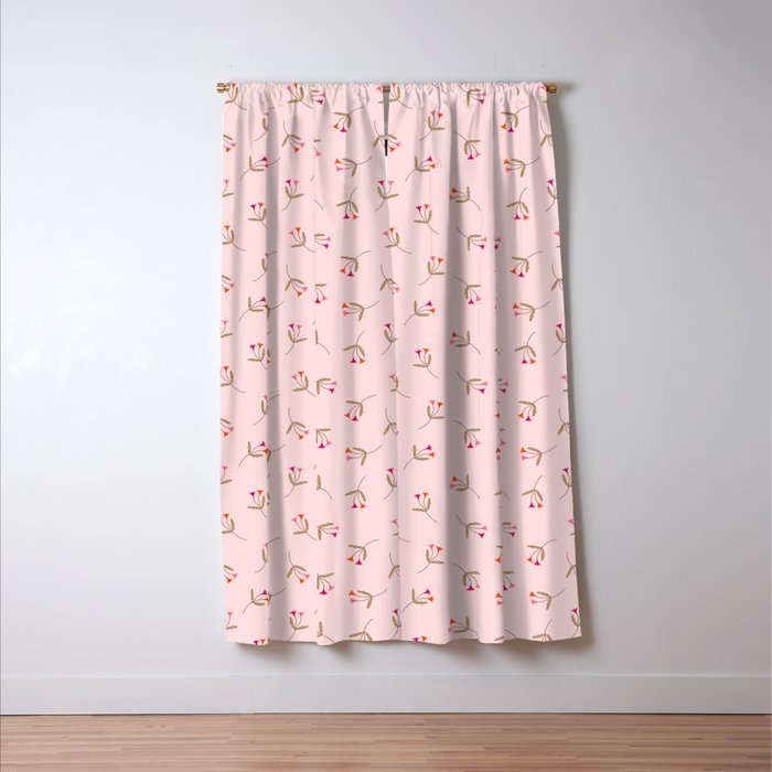 Pressed Posies - Floral Art Window Curtain Gallery Image 3