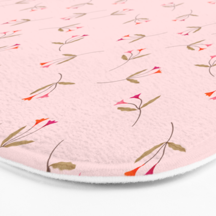 Pressed Posies - Floral Art Bath Mat Gallery Image 3