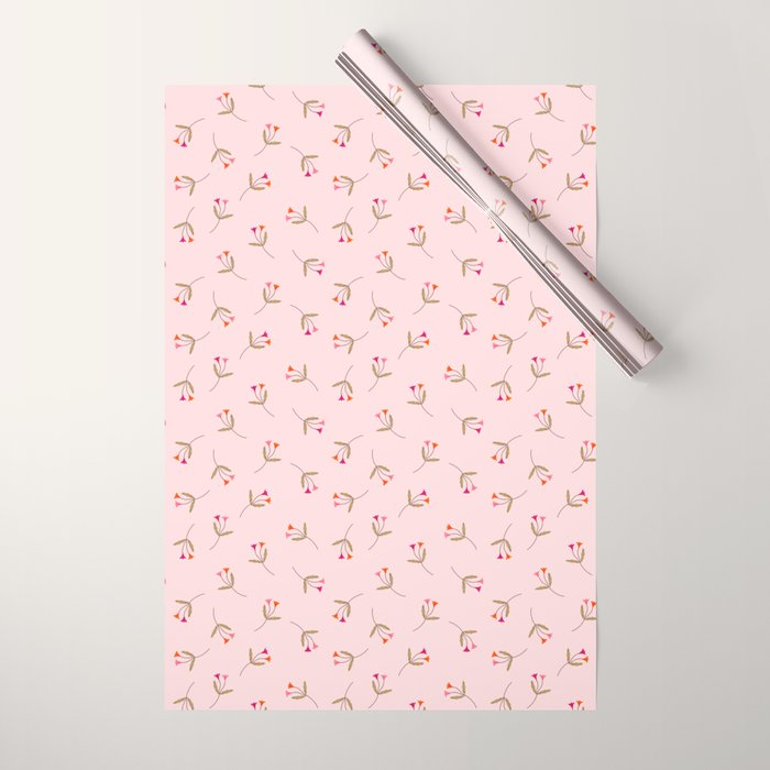 Pressed Posies - Floral Art Wrapping Paper Gallery Image 1