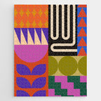Geometric Bold Colorful Play Pattern Jigsaw Puzzle Gallery Image 1
