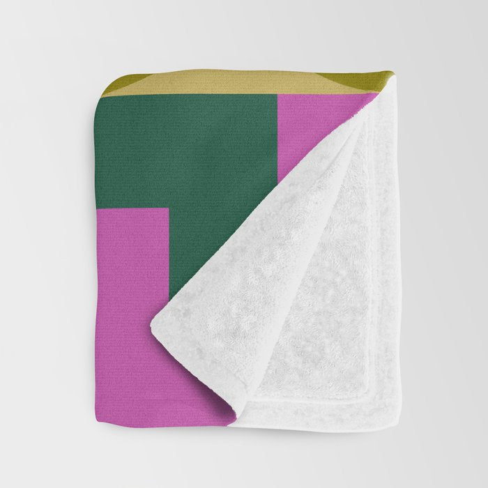 Geometric Bold Colorful Play Pattern Throw Blanket Gallery Image 3