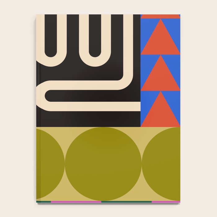 Geometric Bold Colorful Play Pattern Notebook Gallery Image 4