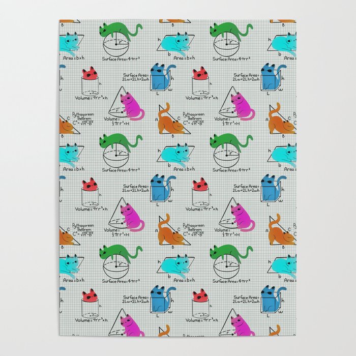 Cat Math Poster Gallery Image 1